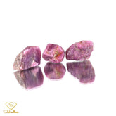 Natural Rough Ruby - 3 pcs - Saleh Sallom